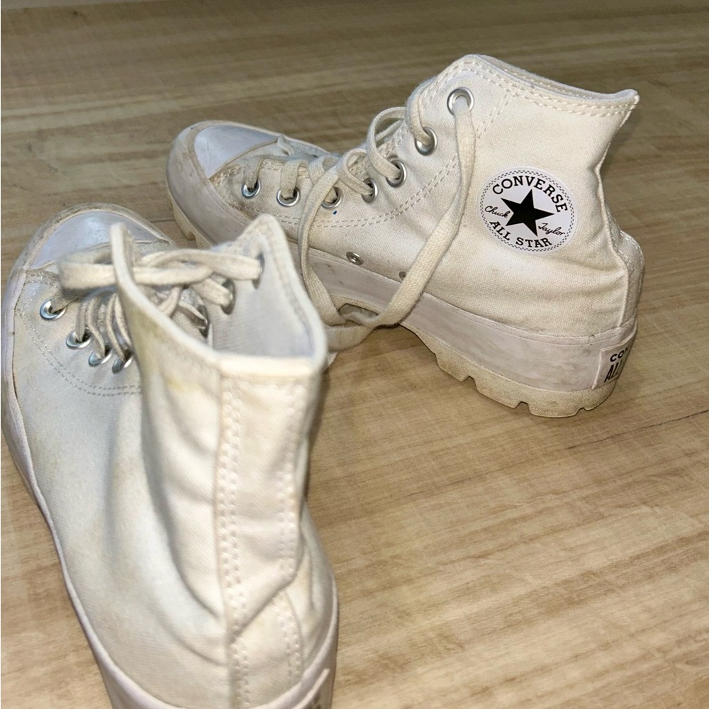 Converse White High-Top Sneakers